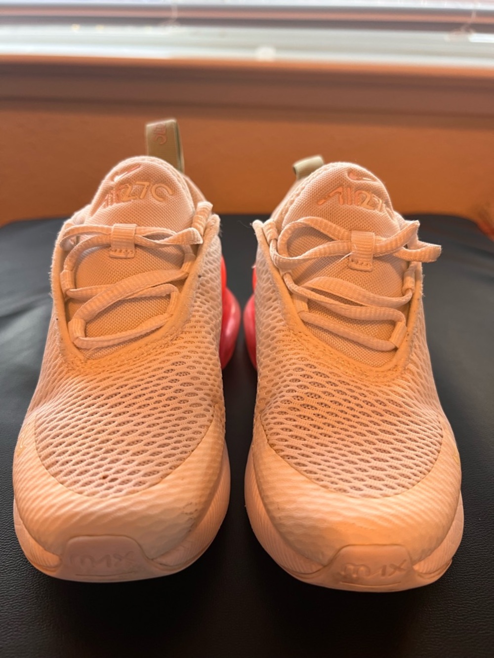 Nike Kids Light Pink and Coral Sneakers